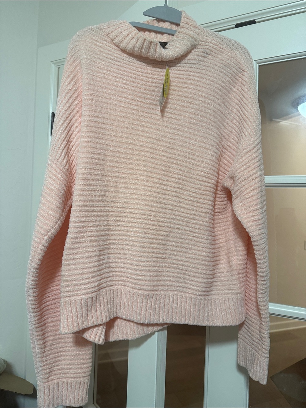 Forever 21 Soft Ribbed Turtleneck Sweater - Pale Pink 2x